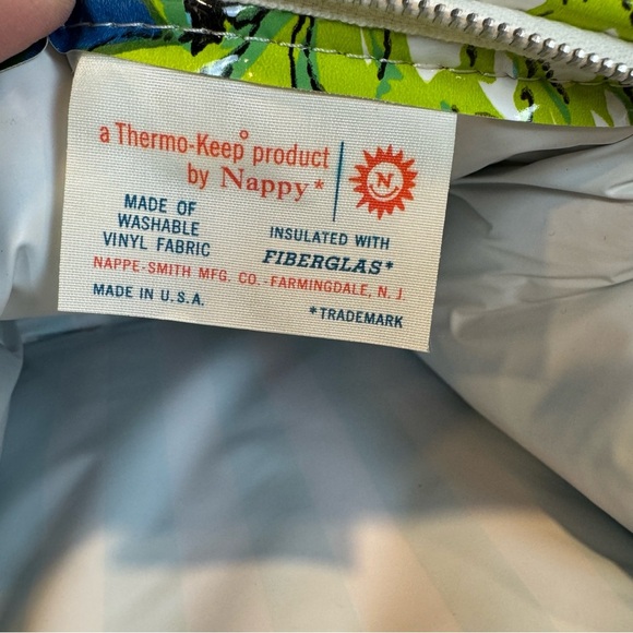 Vintage Cooler Thermo-Keep by Nappy Vinyl Washable Fabric Insulated • NWT - Picture 7 of 8
